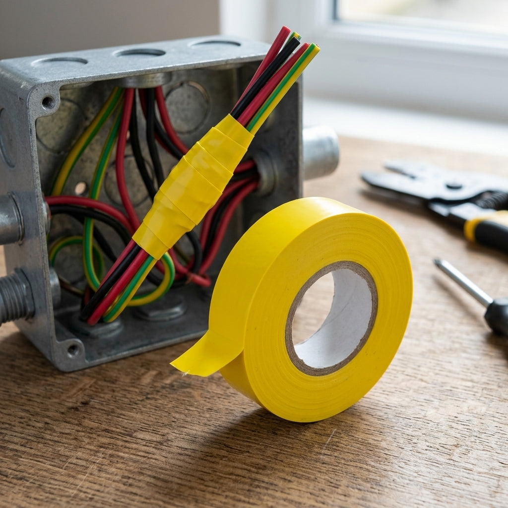 19mm Yellow PVC Electrical Insulation Tape - 20m