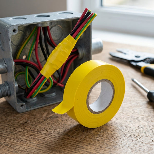 19mm Yellow PVC Electrical Insulation Tape - 20m