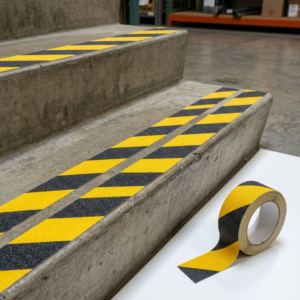 50mm Black & Yellow Anti Slip Tape - 5m