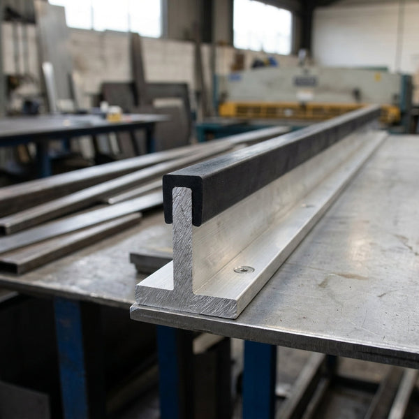 Square Rubber Edge Protector 13x10mm for 6mm Panels - 1m EPDM