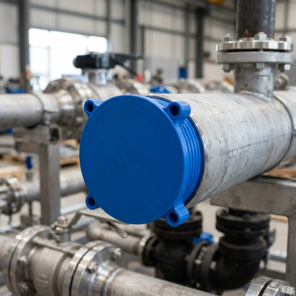 10" Class 300 Flange Stud Hole Insert - Blue LDPE (view 2)