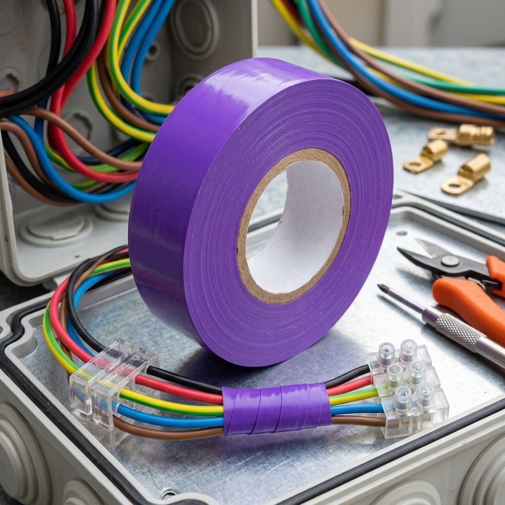 19mm Purple PVC Electrical Insulation Tape - 33m