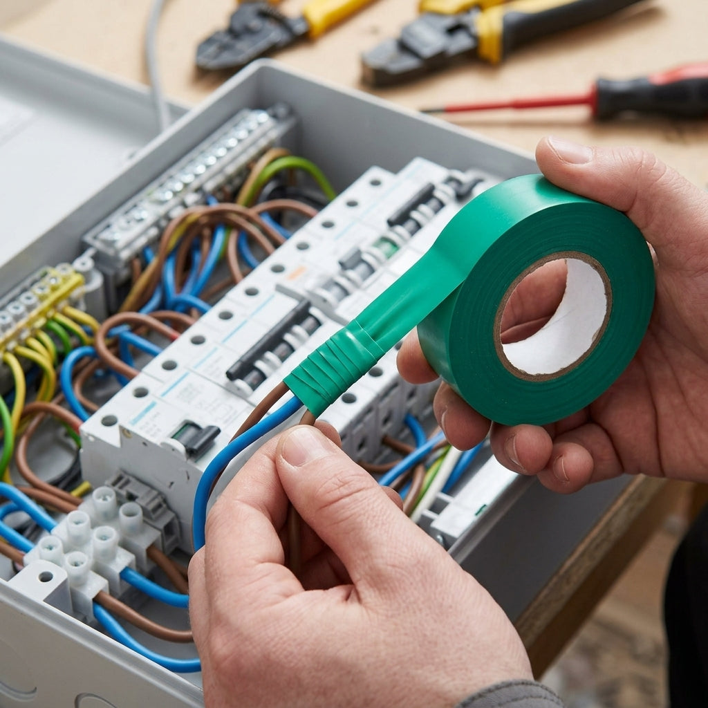 19mm Green PVC Electrical Insulation Tape - 20m (view 2)