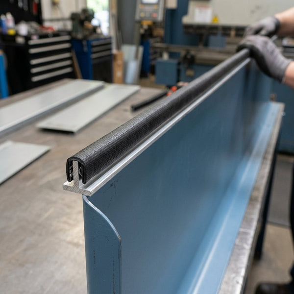 Steel-Reinforced Grip Edge Trim 17x10mm for 1-4mm Panels - 50m PVC